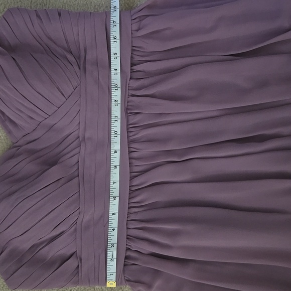 Bill Levkoff Mauve Bridesmaid Dress Size 14/16 - Picture 9 of 10